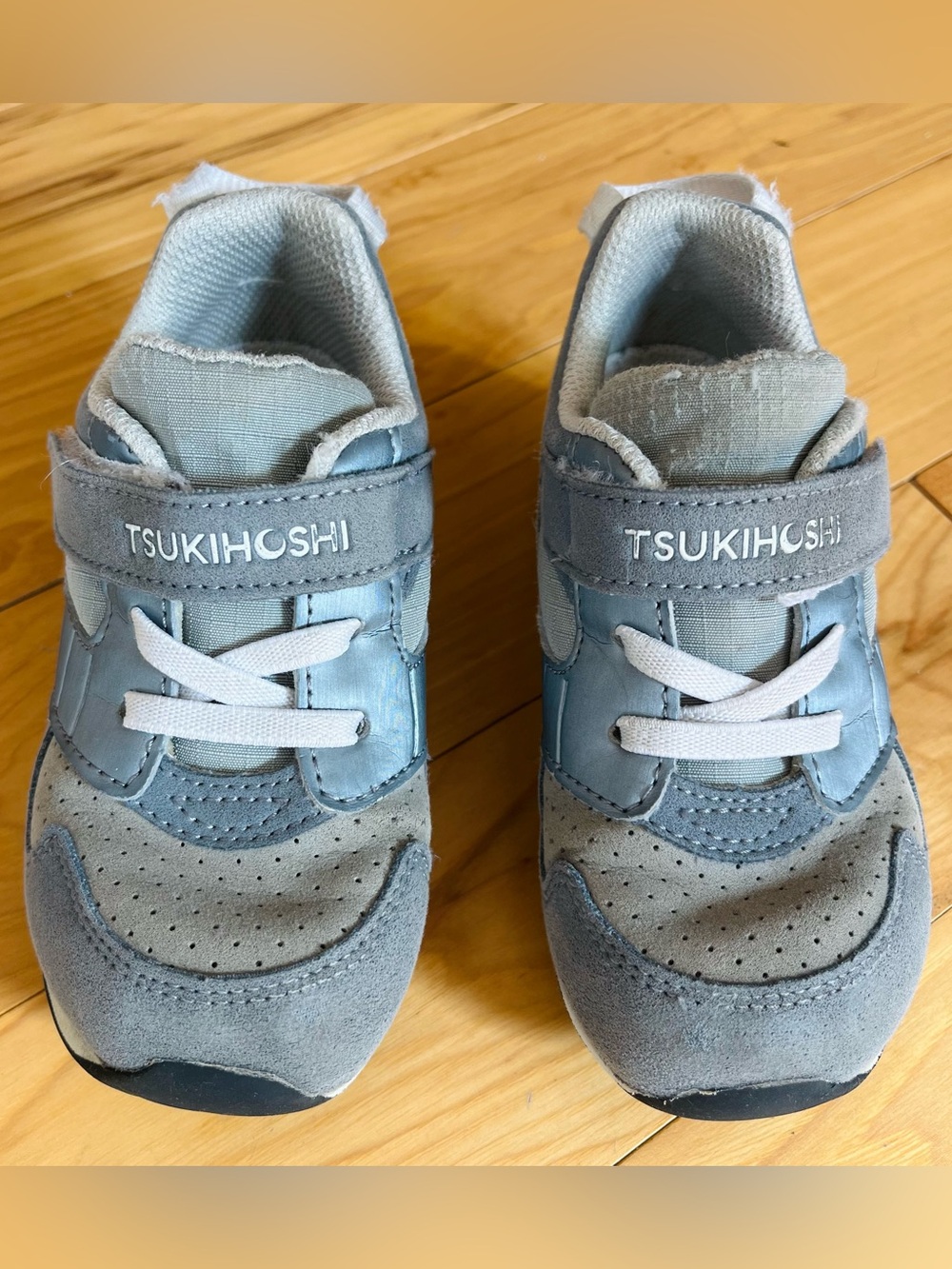 Tsukihoshi Racer Baby Toddler Shoes / Sneakers / Gray Size 8